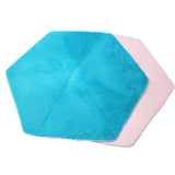 Maxbell Hexagonal Soft Comfortable Plush Tent Rug Mat Kids Playhouse Bedroom Floor Carpet Indoor Activity ACCS –Blue - Aladdin Shoppers