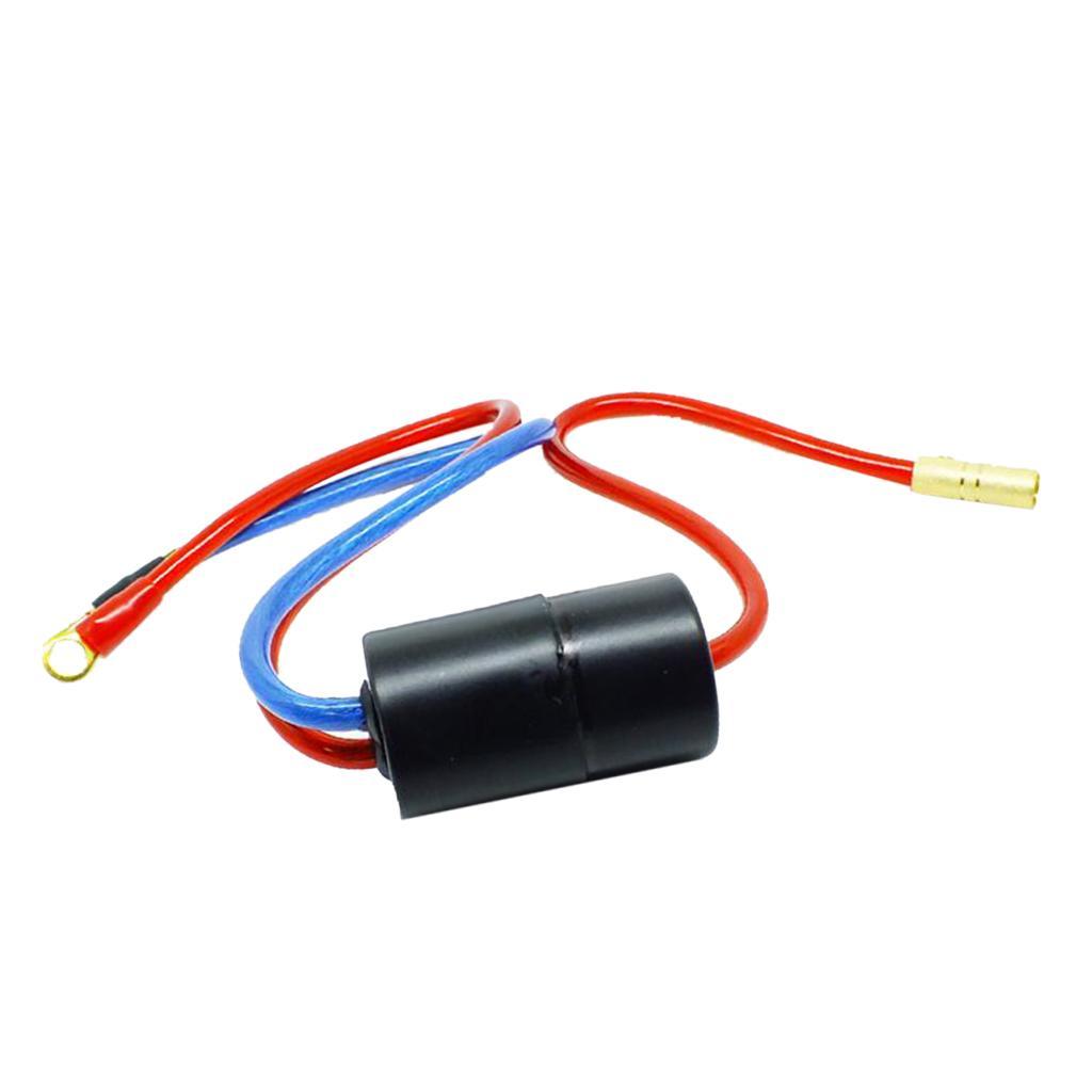 Maxbell High Quality 40 Amp In-line Engine Noise Suppressor Filter 12V, Black - Aladdin Shoppers