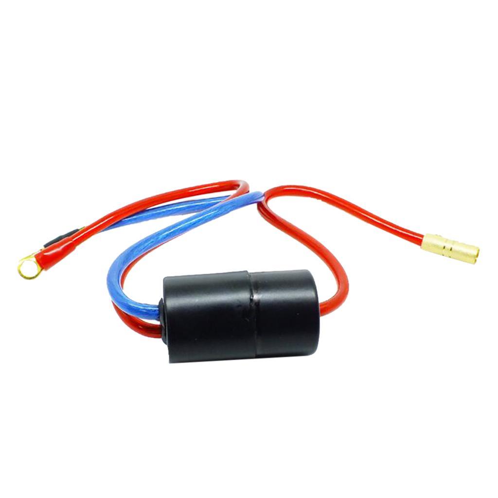 Maxbell High Quality 40 Amp In-line Engine Noise Suppressor Filter 12V, Black - Aladdin Shoppers
