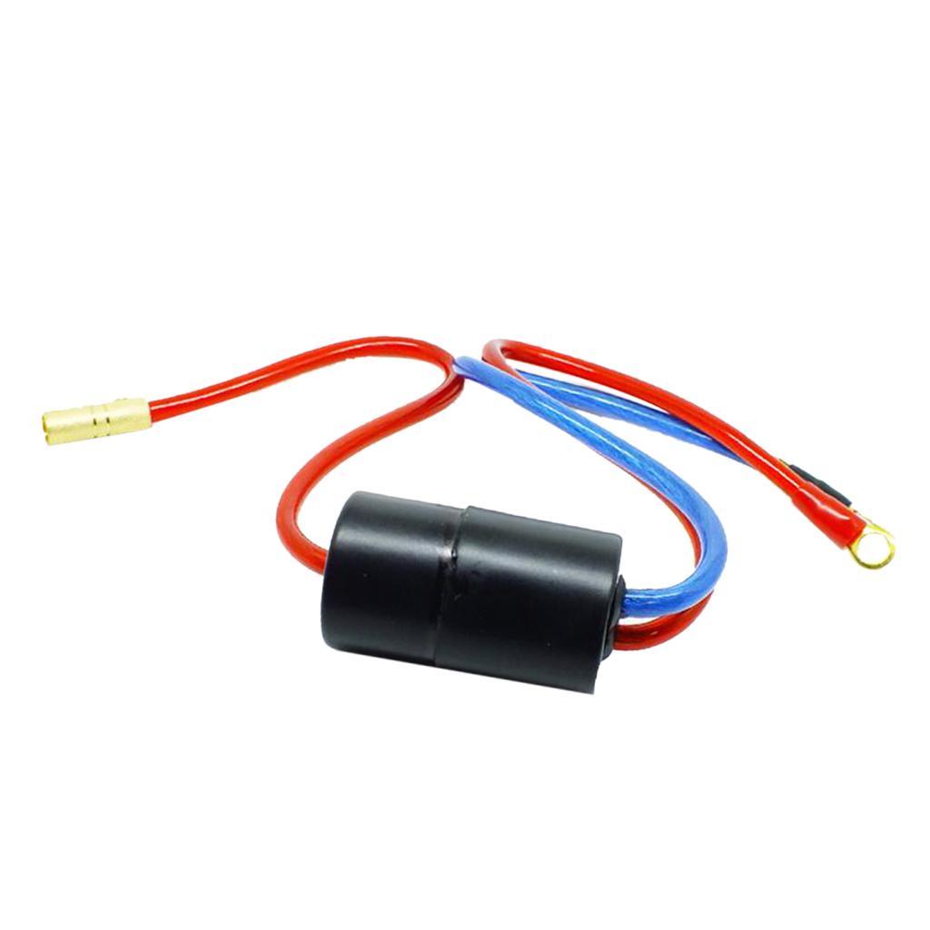 Maxbell High Quality 40 Amp In-line Engine Noise Suppressor Filter 12V, Black - Aladdin Shoppers