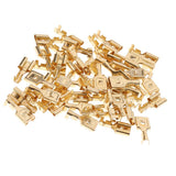 Maxbell High Quality 50Pcs Brass Crimp Terminal Cable Locking Female Spade 7.8mm - Aladdin Shoppers