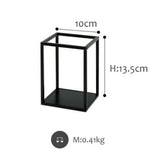 Maxbell Home Decor Rectangular Display Stand for Plants Art Crafts Black 13.5cm - Aladdin Shoppers