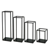 Maxbell Home Decor Rectangular Display Stand for Plants Art Crafts Black 13.5cm - Aladdin Shoppers
