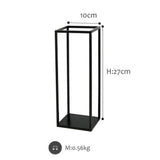 Maxbell Home Decor Rectangular Display Stand for Plants Art Crafts Black 27cm - Aladdin Shoppers