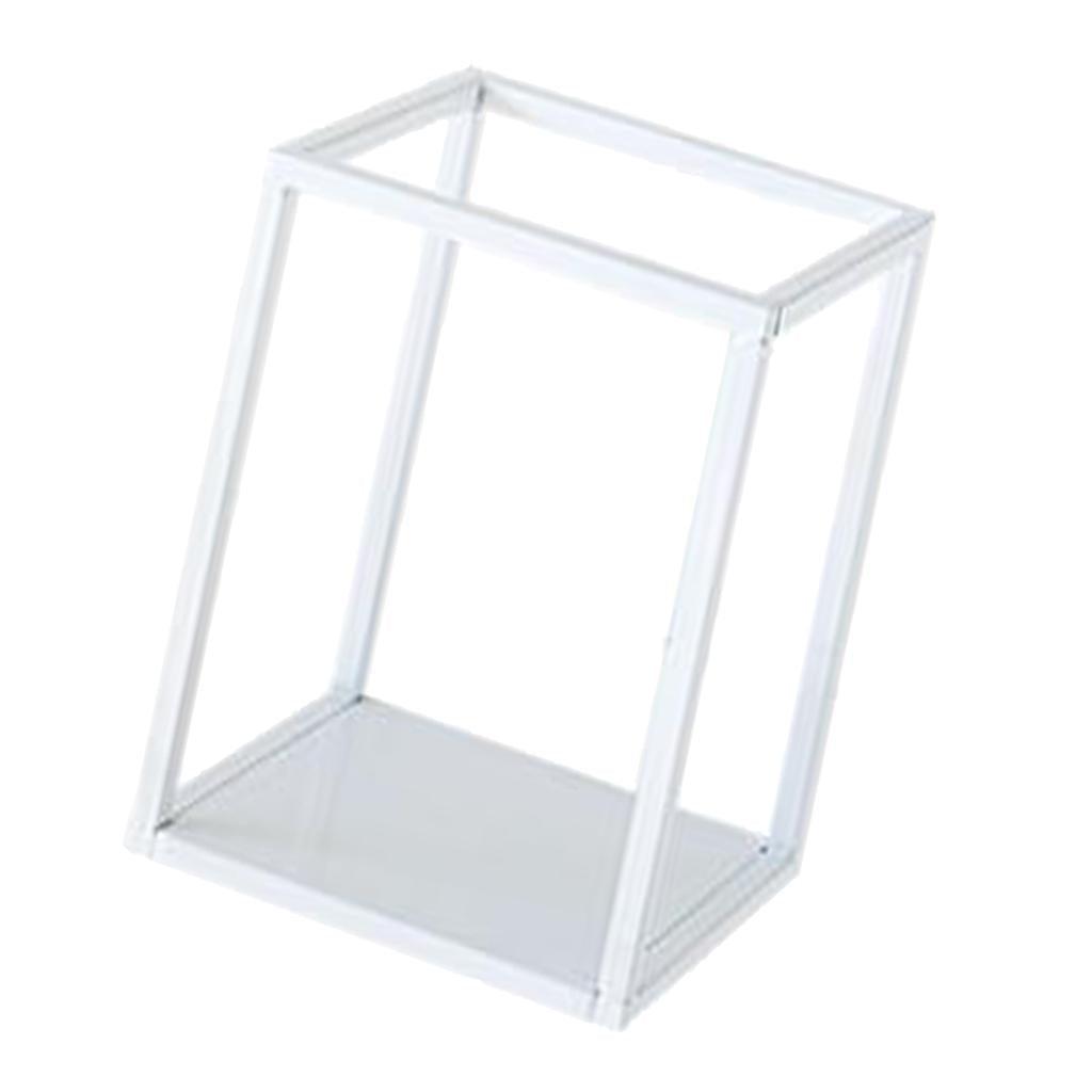Maxbell Home Decor Rectangular Display Stand for Plants Art Crafts White 13.5cm - Aladdin Shoppers