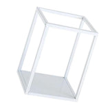 Maxbell Home Decor Rectangular Display Stand for Plants Art Crafts White 13.5cm - Aladdin Shoppers