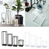 Maxbell Home Decor Rectangular Display Stand for Plants Art Crafts White 13.5cm - Aladdin Shoppers