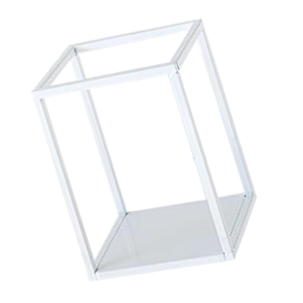 Maxbell Home Decor Rectangular Display Stand for Plants Art Crafts White 13.5cm - Aladdin Shoppers