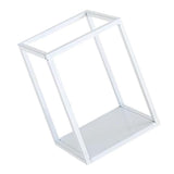 Maxbell Home Decor Rectangular Display Stand for Plants Art Crafts White 13.5cm - Aladdin Shoppers