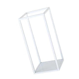 Maxbell Home Decor Rectangular Display Stand for Plants Art Crafts White 22cm - Aladdin Shoppers