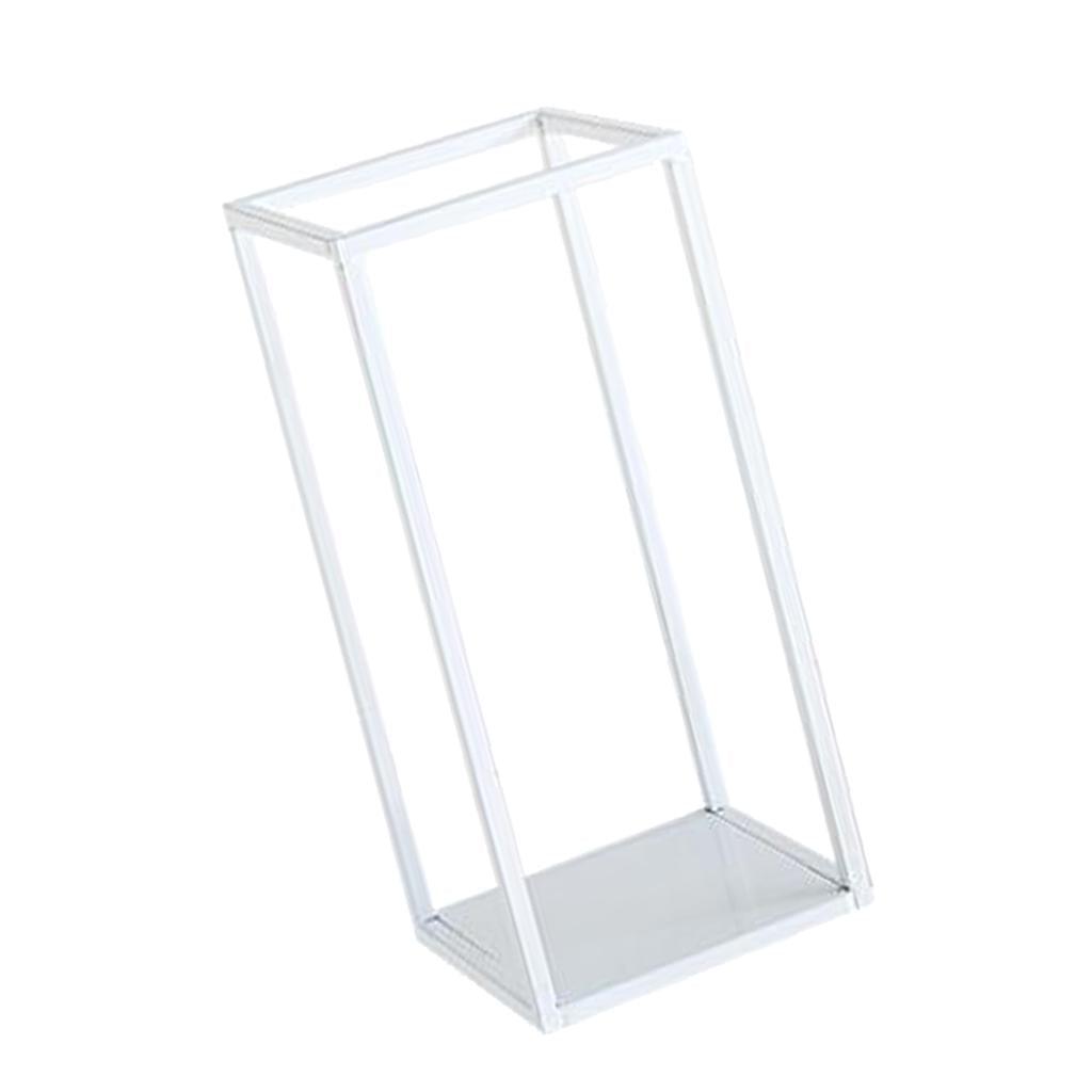 Maxbell Home Decor Rectangular Display Stand for Plants Art Crafts White 22cm - Aladdin Shoppers