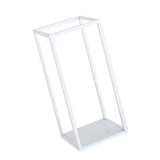 Maxbell Home Decor Rectangular Display Stand for Plants Art Crafts White 22cm - Aladdin Shoppers