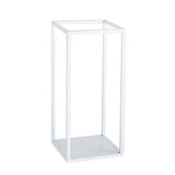 Maxbell Home Decor Rectangular Display Stand for Plants Art Crafts White 22cm - Aladdin Shoppers