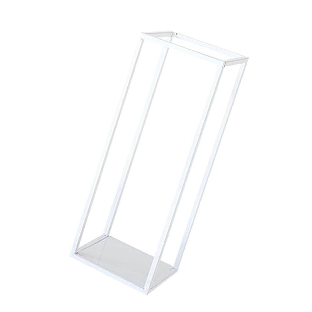 Maxbell Home Decor Rectangular Display Stand for Plants Art Crafts White 27cm - Aladdin Shoppers