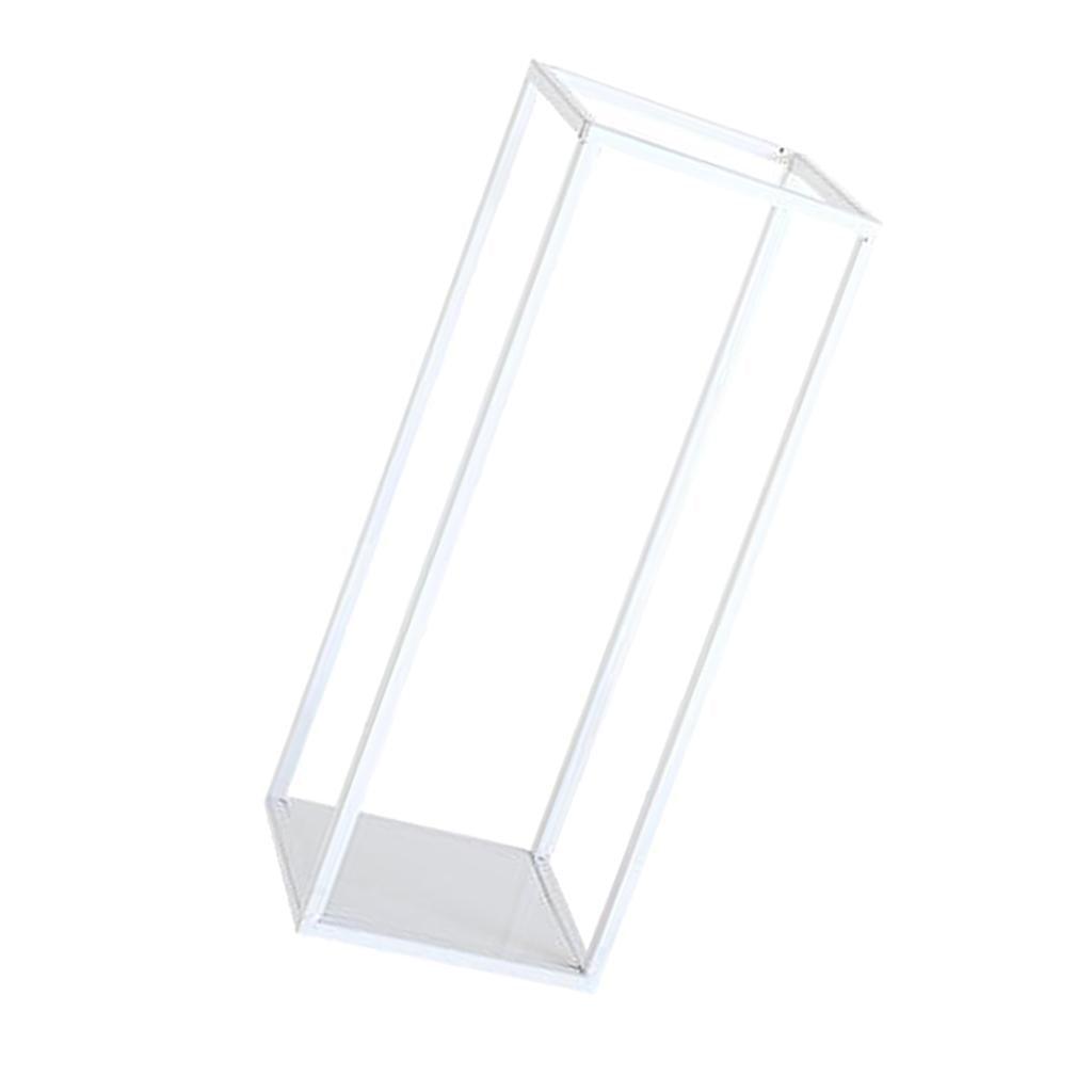 Maxbell Home Decor Rectangular Display Stand for Plants Art Crafts White 27cm - Aladdin Shoppers
