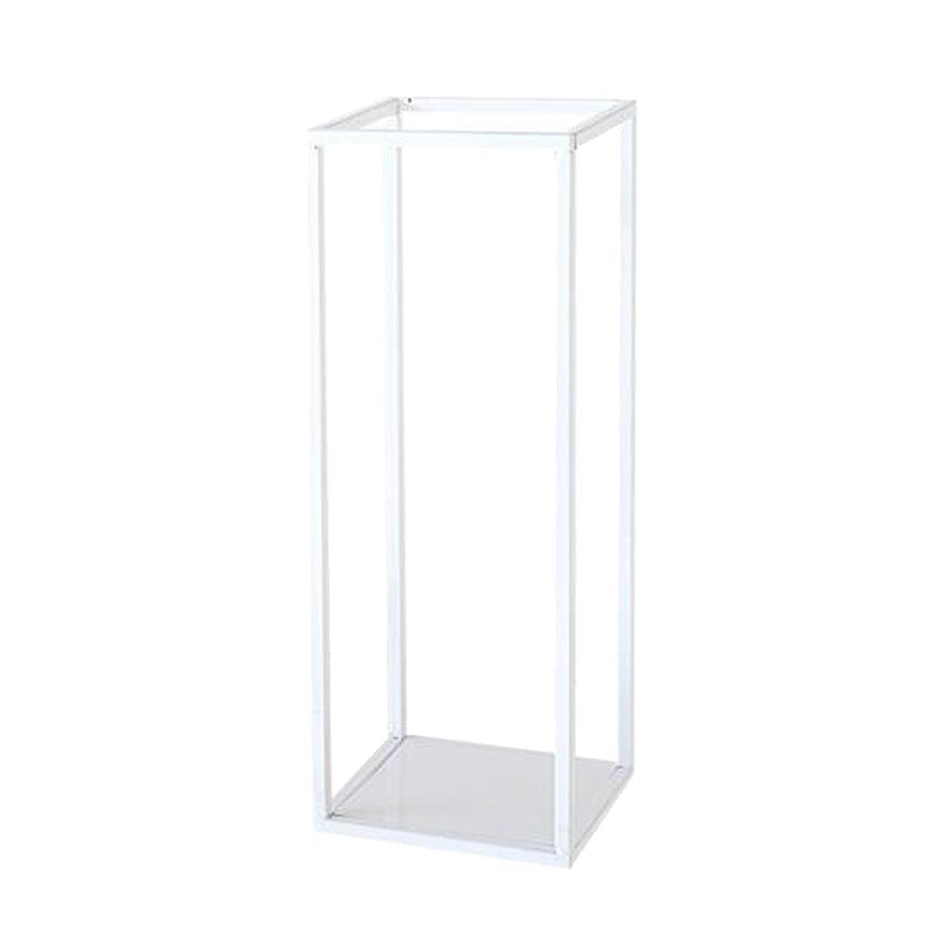 Maxbell Home Decor Rectangular Display Stand for Plants Art Crafts White 27cm - Aladdin Shoppers