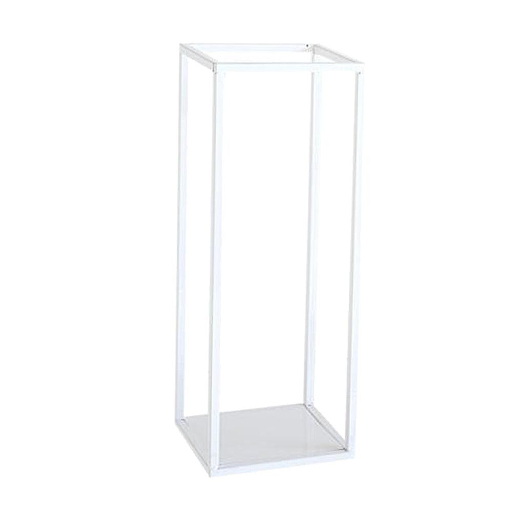 Maxbell Home Decor Rectangular Display Stand for Plants Art Crafts White 27cm - Aladdin Shoppers