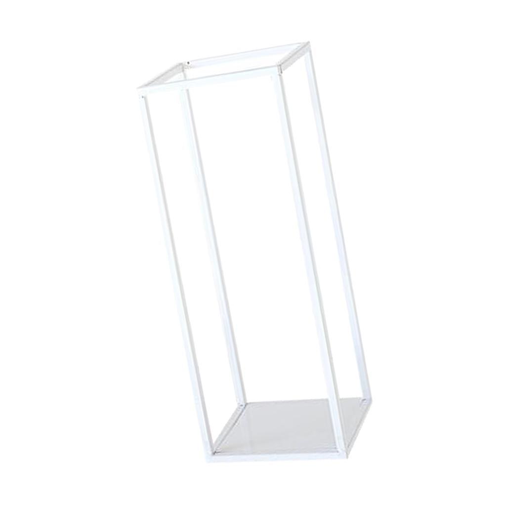 Maxbell Home Decor Rectangular Display Stand for Plants Art Crafts White 27cm - Aladdin Shoppers