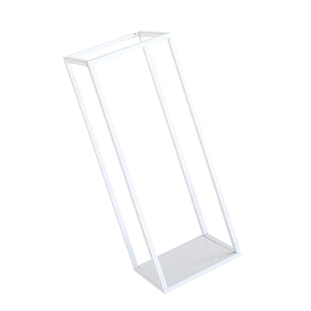 Maxbell Home Decor Rectangular Display Stand for Plants Art Crafts White 27cm - Aladdin Shoppers