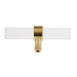 Maxbell Home Hotel Bathroom Door Handle Cabinet Cupboard Acrylic Pull Knob Clear 80