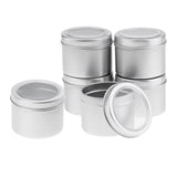 Maxbell Home Office Supply 6 Pieces Aluminum Round Can Cream Gel Jars Storage Containers With Screw Lid 60x46mm - Aladdin Shoppers