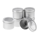 Maxbell Home Office Supply 6 Pieces Aluminum Round Can Cream Gel Jars Storage Containers With Screw Lid 60x46mm - Aladdin Shoppers