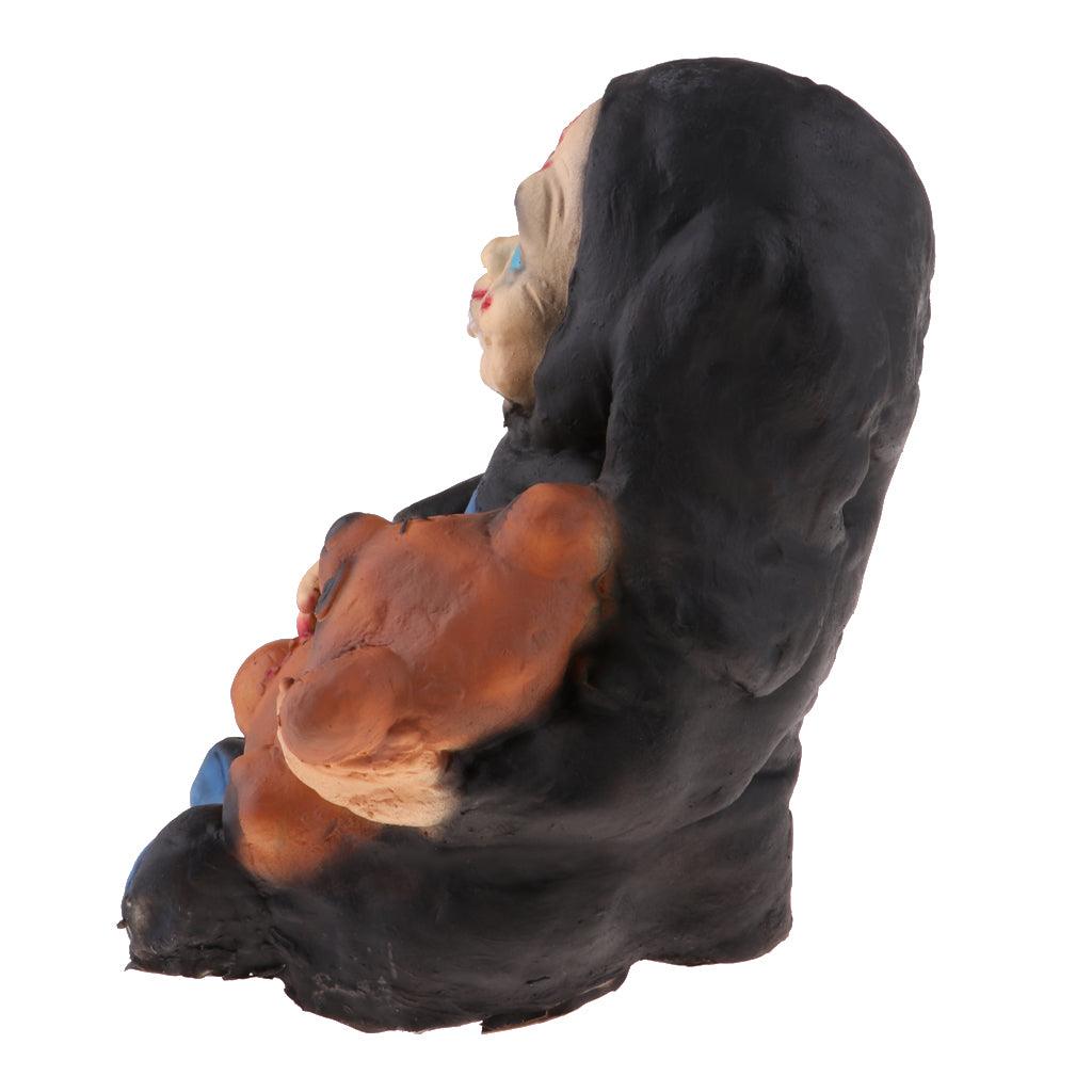Maxbell Horrible Zombie Doll Bloodsucking Wizard Doll Halloween Party Decoration - Aladdin Shoppers