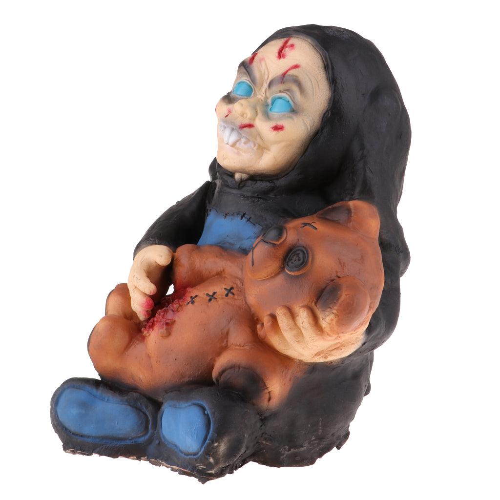 Maxbell Horrible Zombie Doll Bloodsucking Wizard Doll Halloween Party Decoration - Aladdin Shoppers