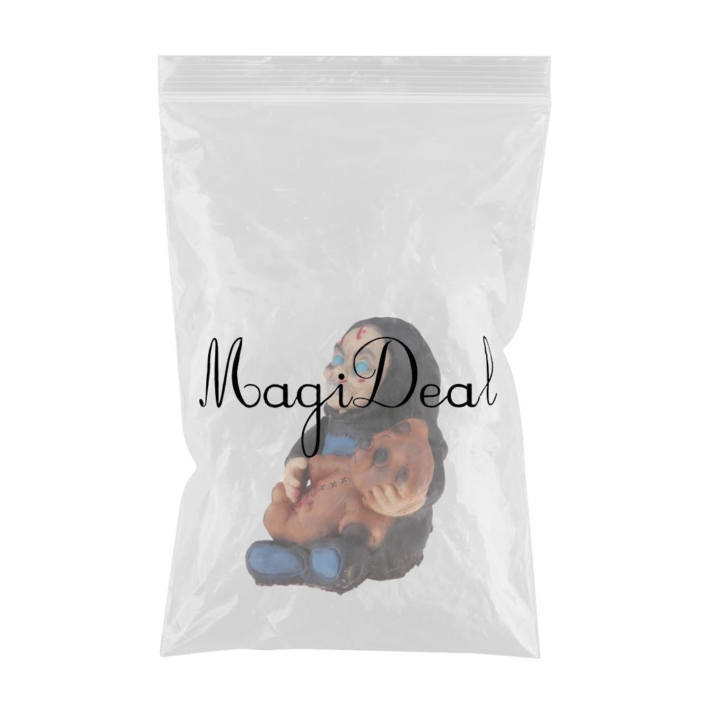 Maxbell Horrible Zombie Doll Bloodsucking Wizard Doll Halloween Party Decoration - Aladdin Shoppers