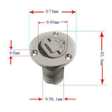 Maxbell Hose Deck Fill Filler Keyless Cap for WATER 38mm Boat Filler 316 Stainless - Aladdin Shoppers