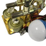 Maxbell Hot Air Stirling Engine Motor Model (2-Cylinder), Electricity Power Generator Model, Hot Steam Education Model Toy Kit - Aladdin Shoppers