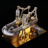 Maxbell Hot Air Stirling Engine Motor Model (2-Cylinder), Electricity Power Generator Model, Hot Steam Education Model Toy Kit - Aladdin Shoppers
