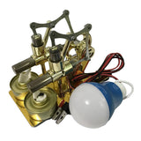 Maxbell Hot Air Stirling Engine Motor Model (2-Cylinder), Electricity Power Generator Model, Hot Steam Education Model Toy Kit - Aladdin Shoppers