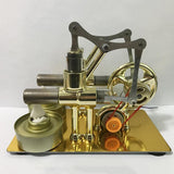 Maxbell Hot Air Stirling Engine Motor Model (2-Cylinder), Electricity Power Generator Model, Hot Steam Education Model Toy Kit - Aladdin Shoppers