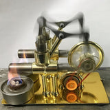 Maxbell Hot Air Stirling Engine Motor Model (2-Cylinder), Electricity Power Generator Model, Hot Steam Education Model Toy Kit - Aladdin Shoppers