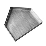 Maxbell House Shape Shallow Iron Storage Tray Jewelry Display Tray Silvery - Aladdin Shoppers