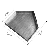 Maxbell House Shape Shallow Iron Storage Tray Jewelry Display Tray Silvery - Aladdin Shoppers