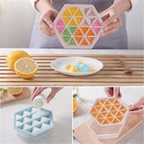 Maxbell Household Ice Cube Tray Mold with Removable Lid Ice Storage Box Pink - Aladdin Shoppers