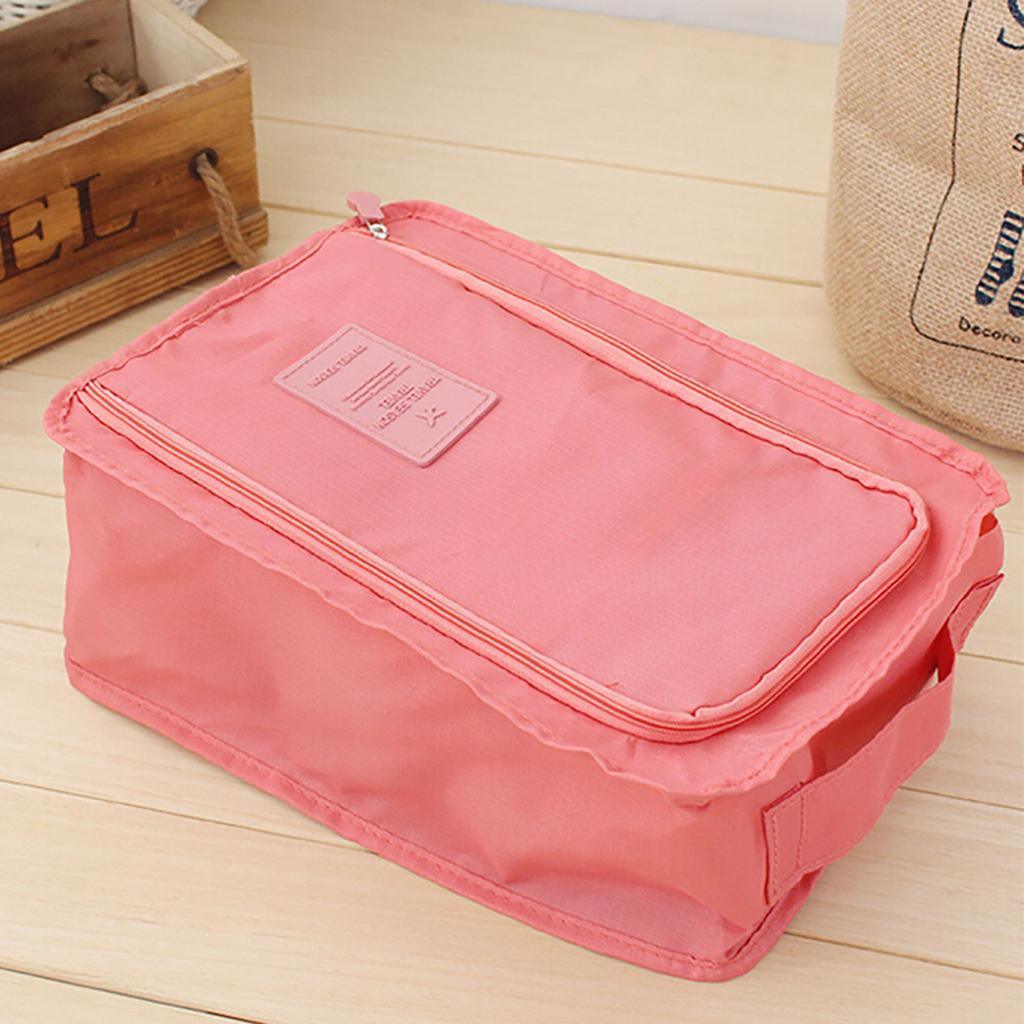 Maxbell Household Travel Outdoor Portable Shoes Storage Organizer Bag Box Red - Aladdin Shoppers