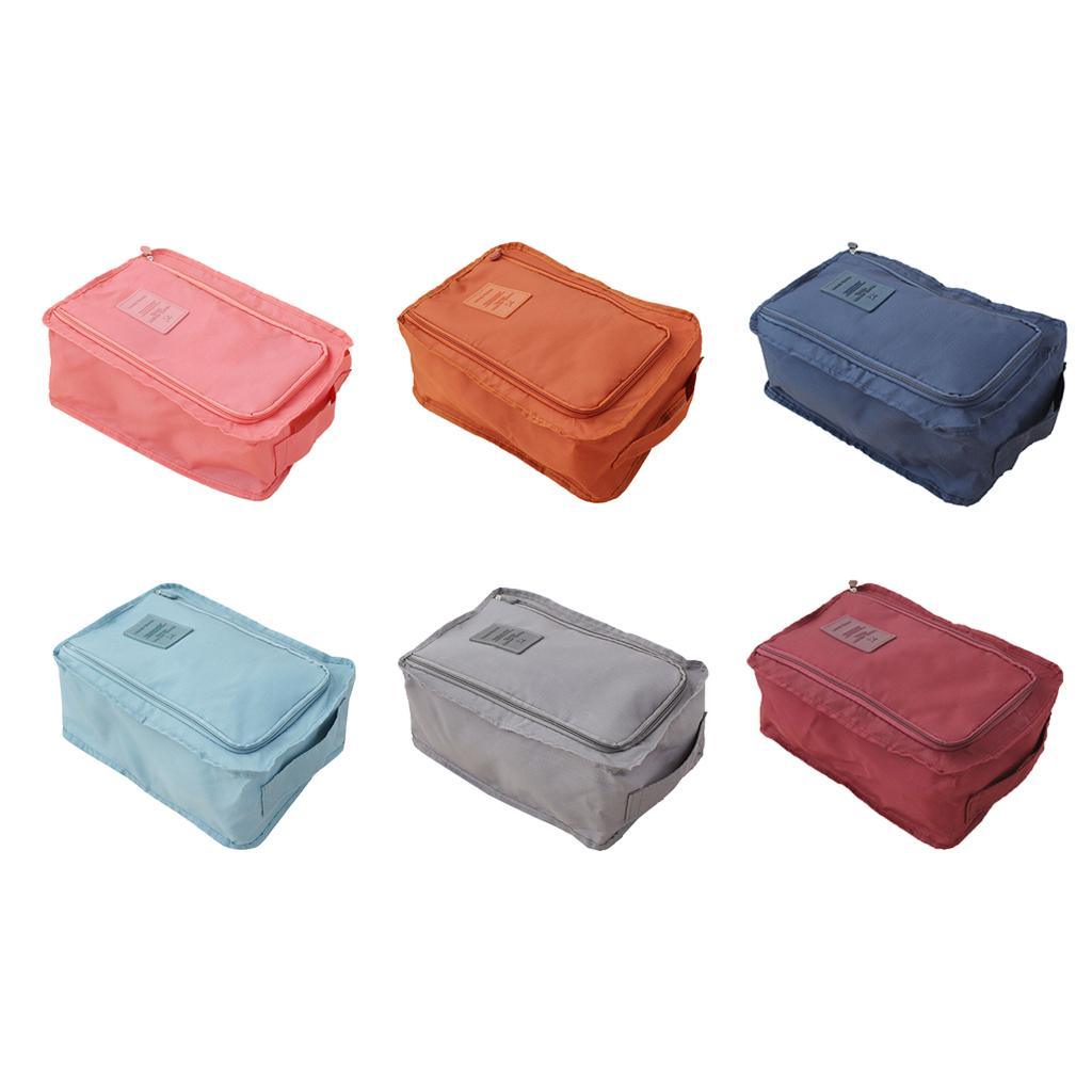 Maxbell Household Travel Outdoor Portable Shoes Storage Organizer Bag Box Red - Aladdin Shoppers