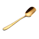 Maxbell Ice Cream Spoon Coffee Spoon Stainless Steel Mixing Scoop Flatware Gold - Aladdin Shoppers