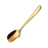 Maxbell Ice Cream Spoon Coffee Spoon Stainless Steel Mixing Scoop Flatware Gold - Aladdin Shoppers