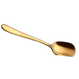 Maxbell Ice Cream Spoon Coffee Spoon Stainless Steel Mixing Scoop Flatware Gold - Aladdin Shoppers