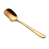 Maxbell Ice Cream Spoon Coffee Spoon Stainless Steel Mixing Scoop Flatware Gold - Aladdin Shoppers