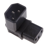 Maxbell IEC 320 C14 Male to C13 Female Power Converter Adapter Angled Plug - Aladdin Shoppers