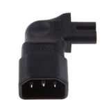 Maxbell IEC 320 C14 Male to C7 Female Power Converter Adapter Angled Plug - Aladdin Shoppers