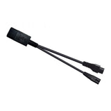 Maxbell IEC320-C14 TO C7+C5 Outlet Power Adapter Cord 1-to-2 3-pin PDU/UPS 350mm - Aladdin Shoppers