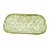Maxbell Imitation Bamboo Weaving Retro Melamine Plate Serving Dishes Tray Green - Aladdin Shoppers