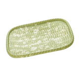 Maxbell Imitation Bamboo Weaving Retro Melamine Plate Serving Dishes Tray Green - Aladdin Shoppers
