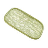 Maxbell Imitation Bamboo Weaving Retro Melamine Plate Serving Dishes Tray Green - Aladdin Shoppers
